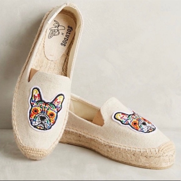 SOLUDOS Slip On Canvas Loafer French Bulldog Edition Sneaker Shoes Size … - Picture 1 of 4